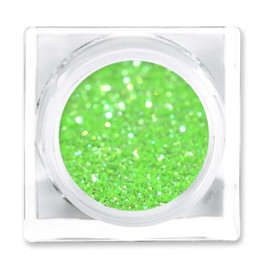 LIT COSMETICS COLOURS EYESHADOW GLITTER JAR GOOBER GREEN MACHINE