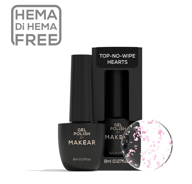 MAKEART TOP NO WIPE HEARTS 8ml
