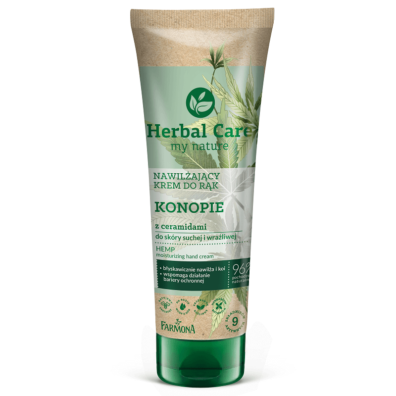 FARMONA HERBAL CARE NAWILŻAJĄCY KREM DO RĄK KONOPIE Z CERAMIDAMI 100ML