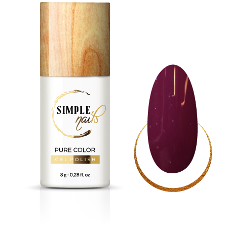 SIMPLE NAILS UV/LED GEL POLISH PURE COLOR LAKIER HYBRYDOWY HUNGARIAN PLUM