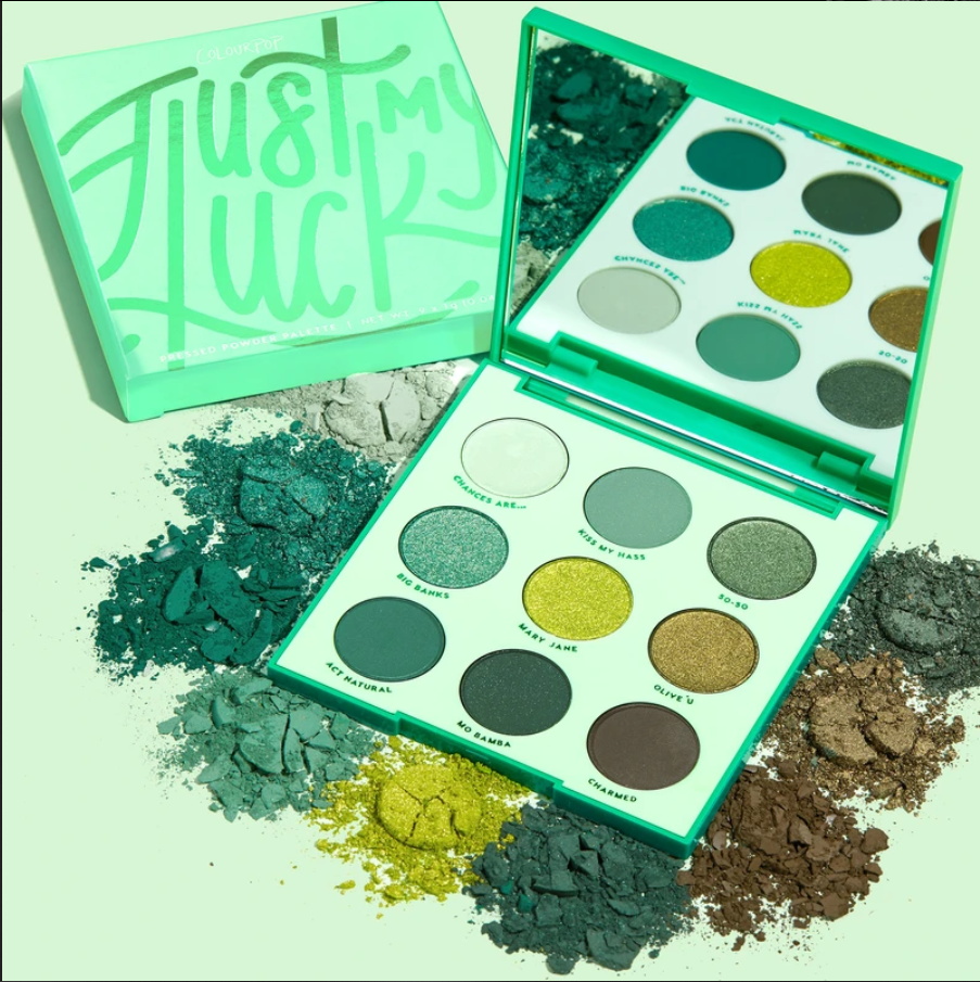 COLOURPOP JUST MY LUCK PALETA CIENI DO POWIEK