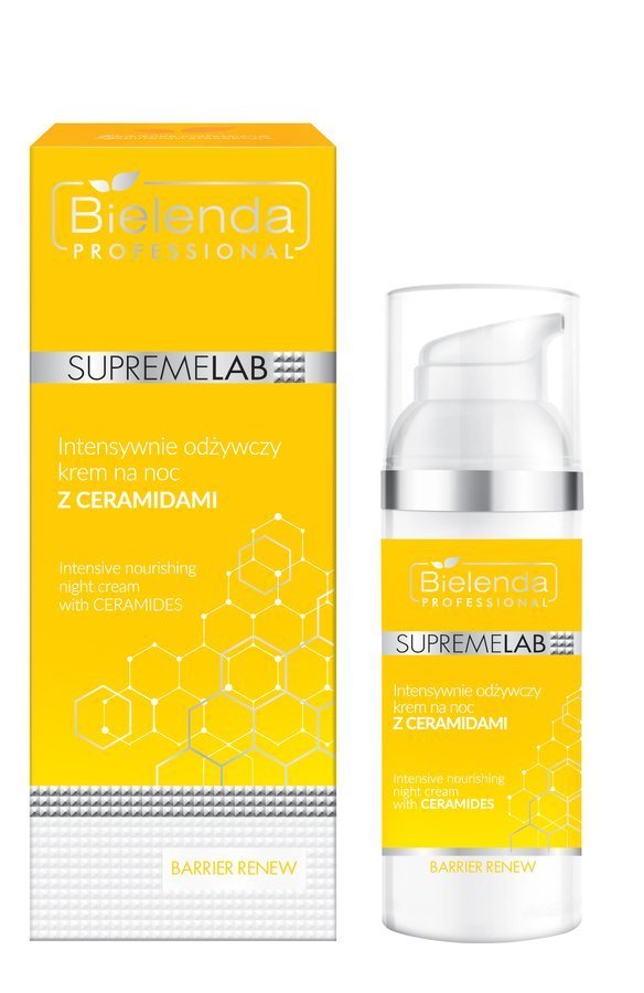 BIELENDA SUPREMELAB BARRIER RENEW INTENSYWNIE ODŻYWCZY KREM NA NOC Z CERAMIDAMI 50ML