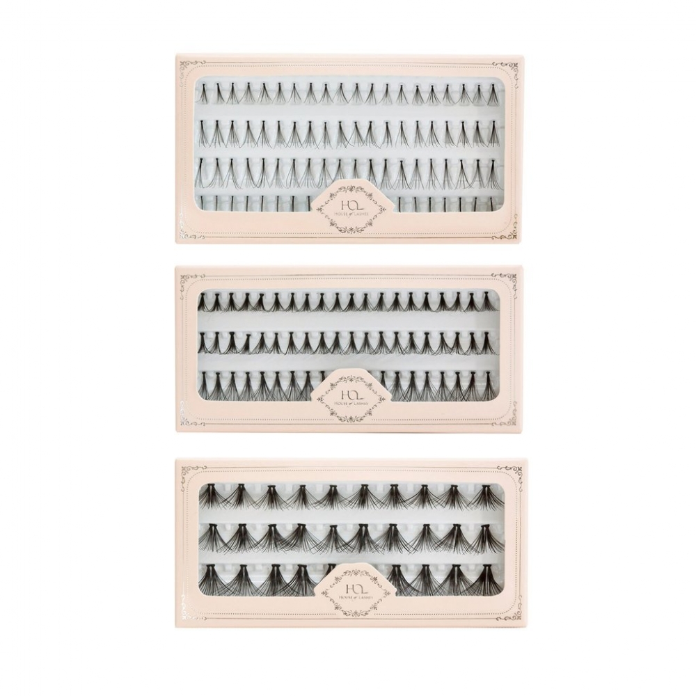 HOUSE OF LASHES LE PETIT INDIVIDUAL LASH COLLECTION SET ZESTAW 3 OPAKOWAŃ KĘPEK RZĘS