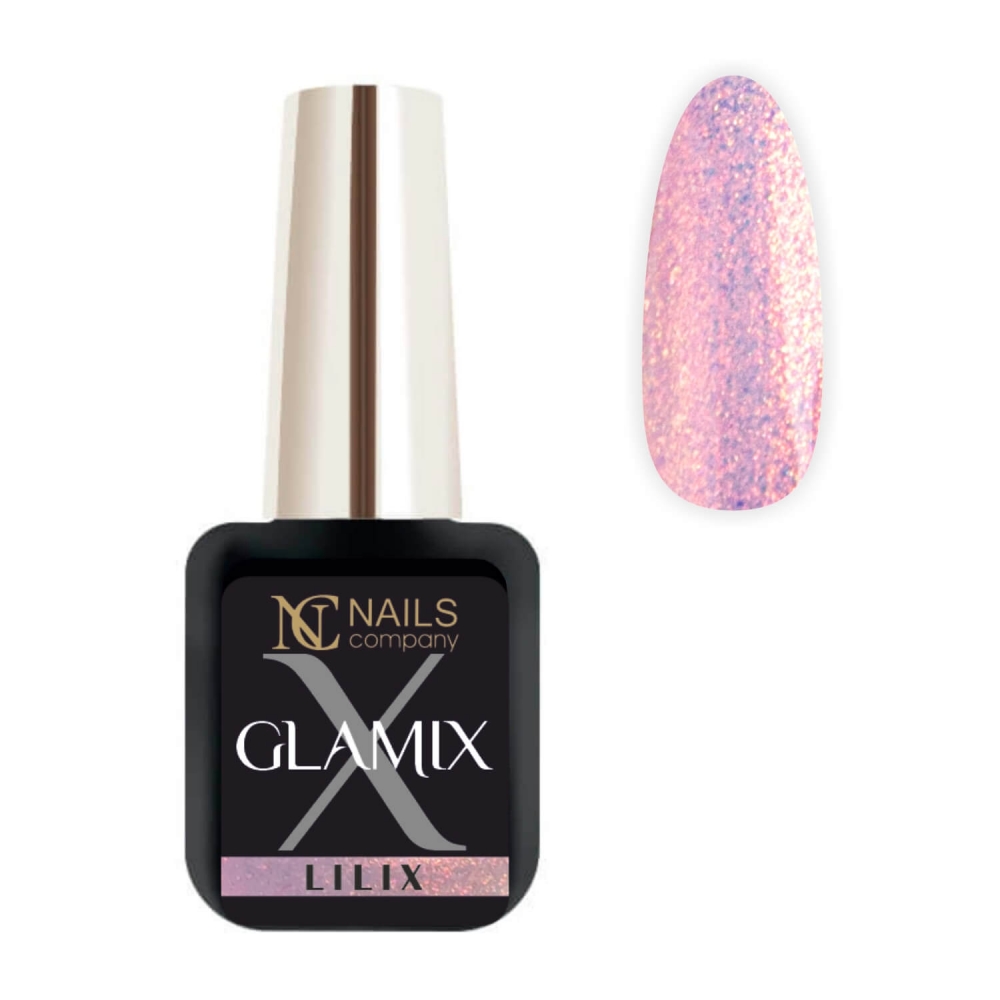 NC NAILS COMPANY LAKIER HYBRYDOWY GLAMIX