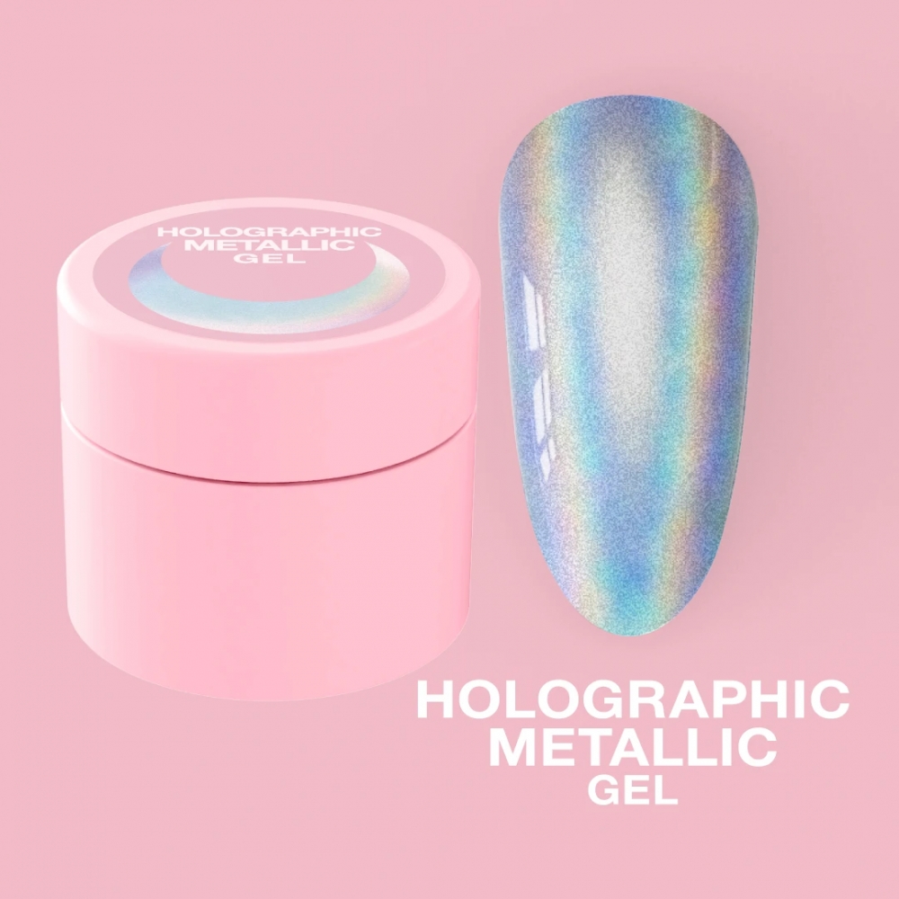 LUNAMOON ŻEL DO ZDOBIEŃ HOLOGRAPHIC METALLIC 5ML