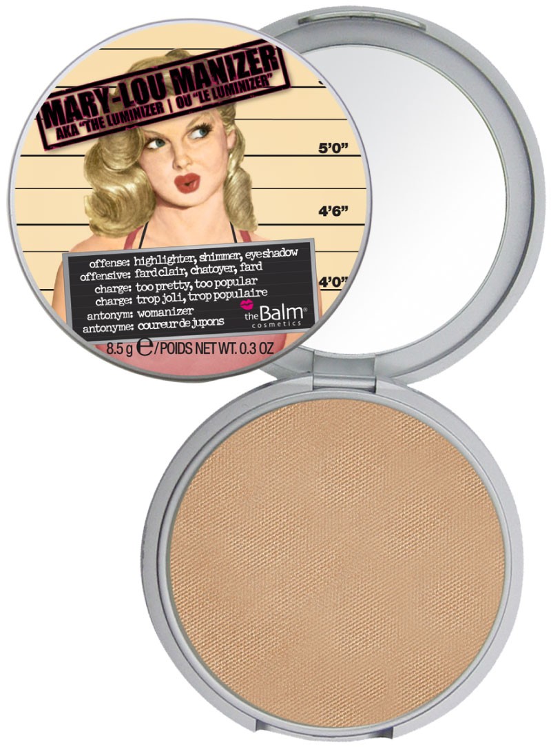 theBALM MARY LOU MANIZER HIGHLIGHTER SHADOW SHIMMER ROZŚWIETLACZ DO TWARZY