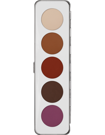 KRYOLAN EYE SHADOW PALETTE 5 COLORS MATT PALETA 5 CIENI DO POWIEK