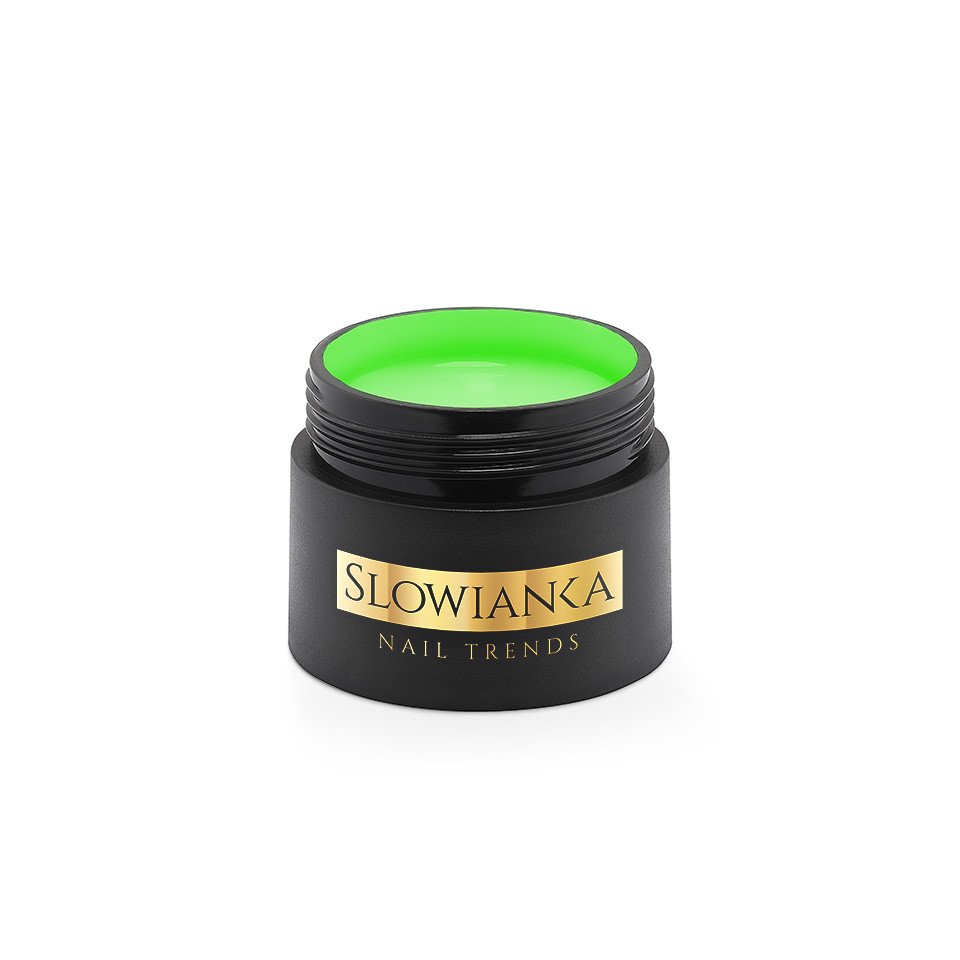 SŁOWIANKA EASY LEVELING BUILDER GEL UV/LED ŻEL BUDUJĄCY MILKY NEON KIWI 