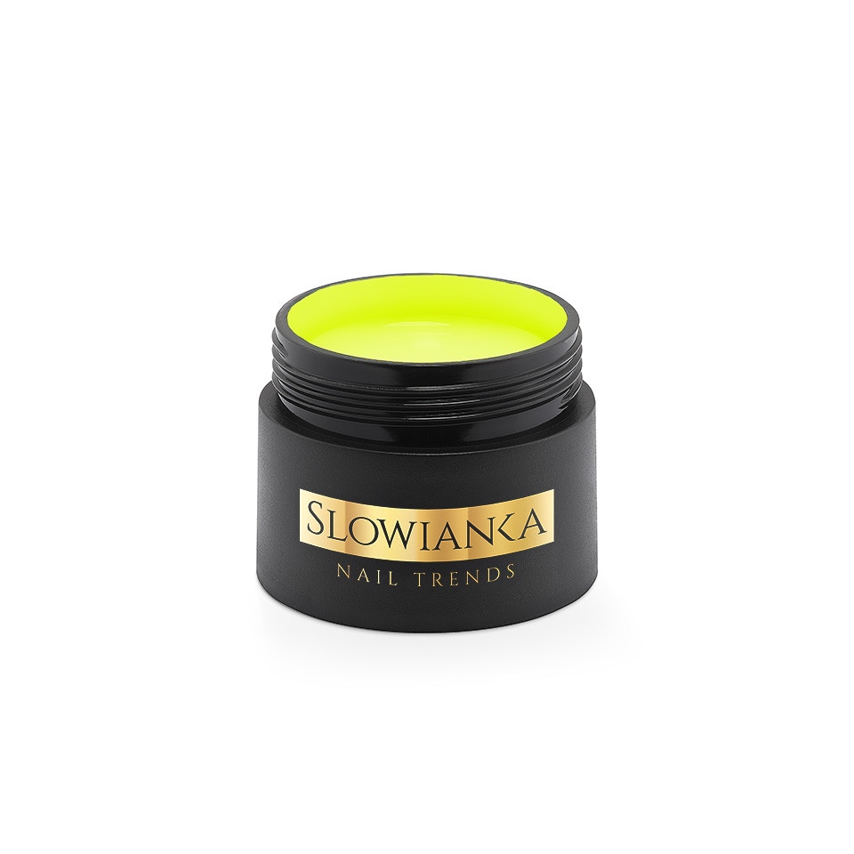 SŁOWIANKA EASY LEVELING BUILDER GEL UV/LED ŻEL BUDUJĄCY MILKY NEON LEMON 