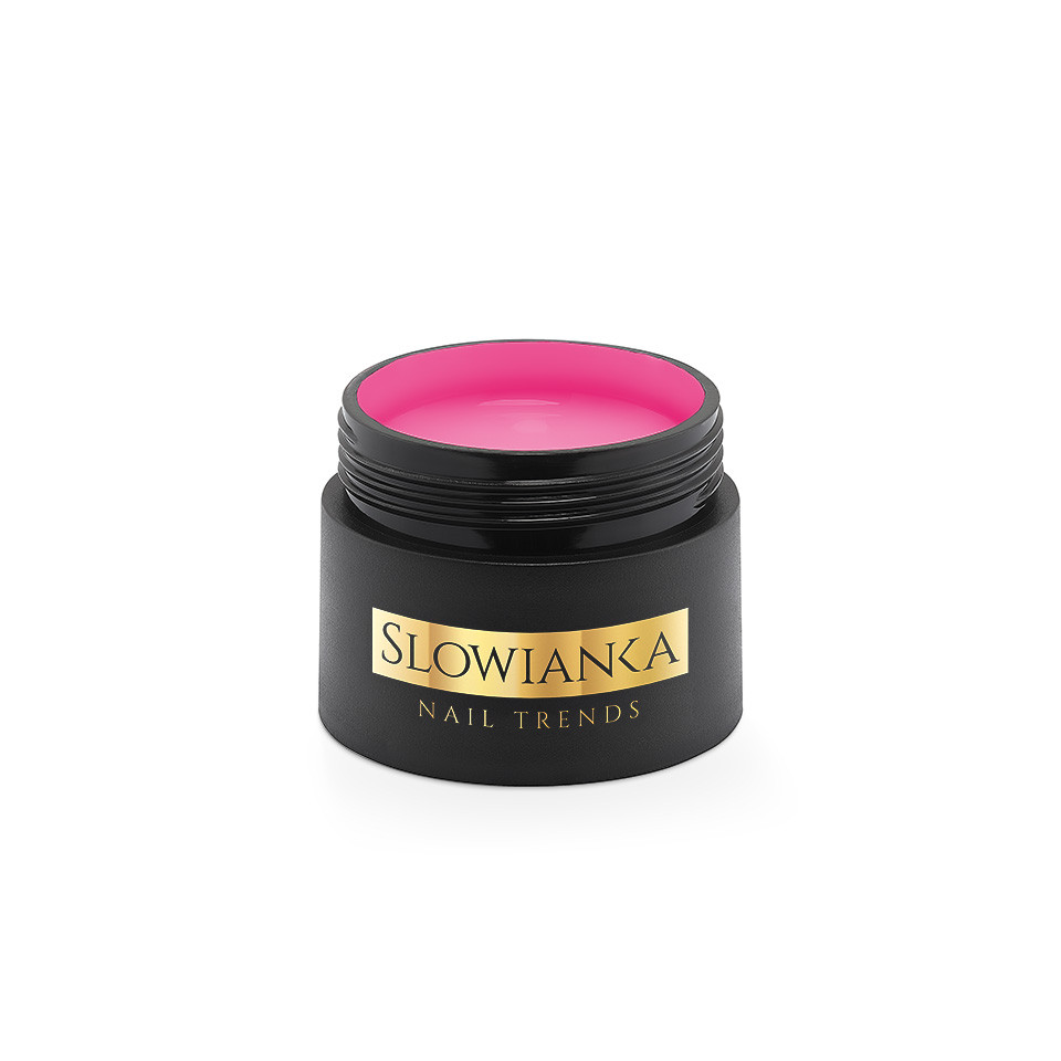 SŁOWIANKA EASY LEVELING BUILDER GEL UV/LED ŻEL BUDUJĄCY MILKY NEON ROSE 