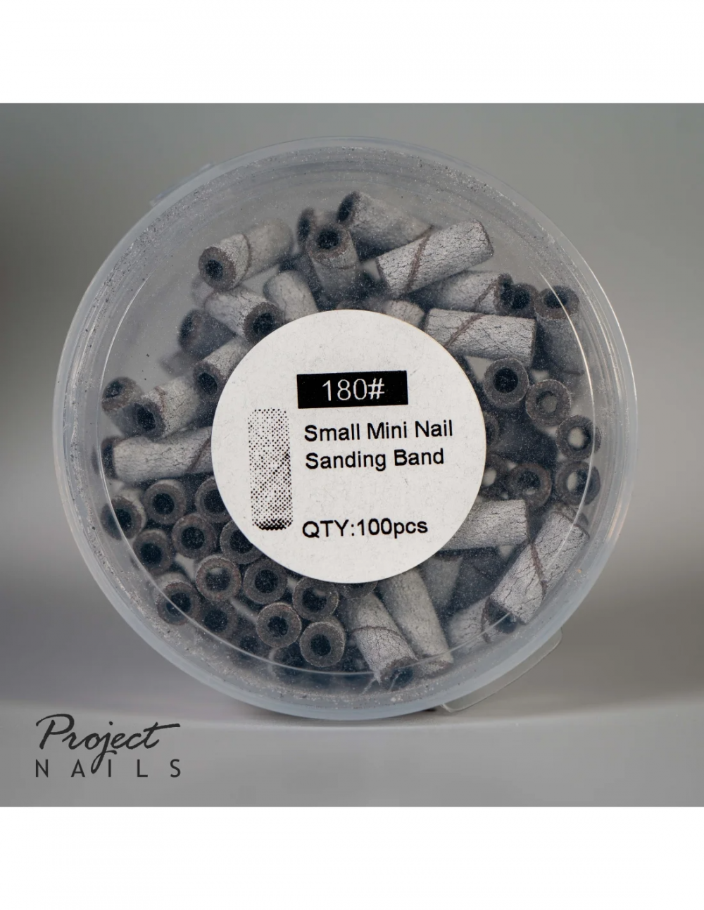 SPN NAILS MINI BANDS 180 GRIT  BIAŁE 100 SZTUK 