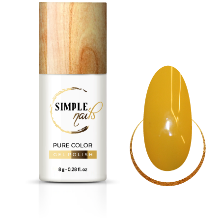 SIMPLE NAILS UV/LED GEL POLISH PURE COLOR LAKIER HYBRYDOWY MUSTARD 