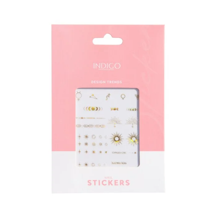 NAKLEJKI SAMOPRZYLEPNE NA PAZNOKCIE SPIRITUAL GOLD - HOLOGRAPHIC