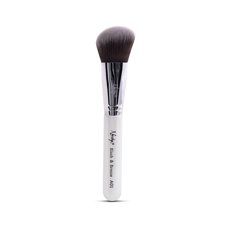 NANSHY FACE MAKEUP BRUSH PĘDZEL DO ROZŚWIETLACZA I KONTUROWANIA TWARZY BLUSH&BRONZE A01