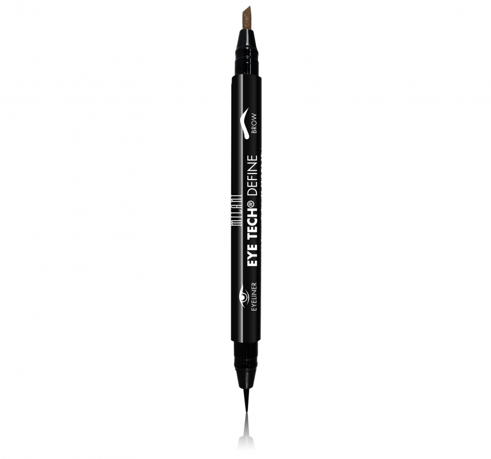 MILANI COSMETICS TECH DEFINE-2-IN-1 BROW EYELINER FELT TIP PEN EYELINER W PISAKU 