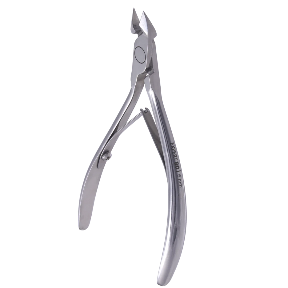 STALEKS PRO EXPERT 80 NE-80-6 PROFESSIONAL CUTICLE NIPPERS 6 MM PROFESJONALNE CĄŻKI DO SKÓREK 6 MM