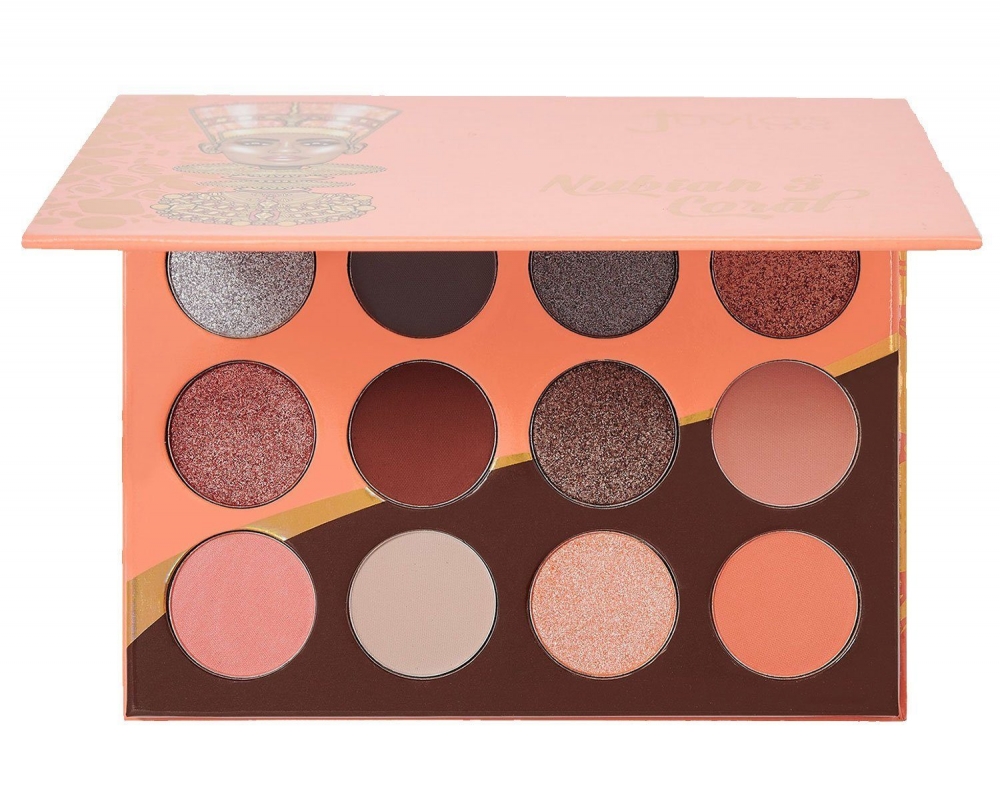 JUVIA'S PLACE THE NUBIAN 3 CORAL EYESHADOW PALETTE PALETA CIENI DO POWIEK