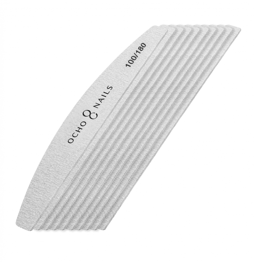OCHO NAILS PILNIK POŁSIĘŻYC 100/180 - OPAKOWANIE 10 SZTUK