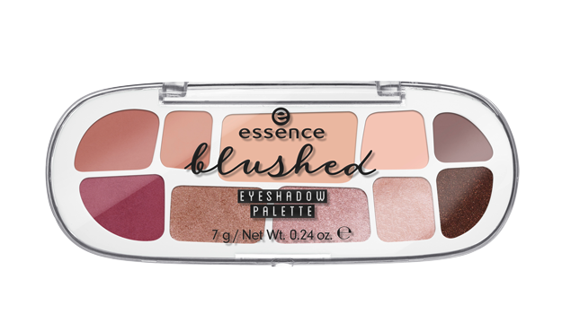 ESSENCE BLUSHED EYESHADOW PALETTE PALETA CIENI DO POWIEK