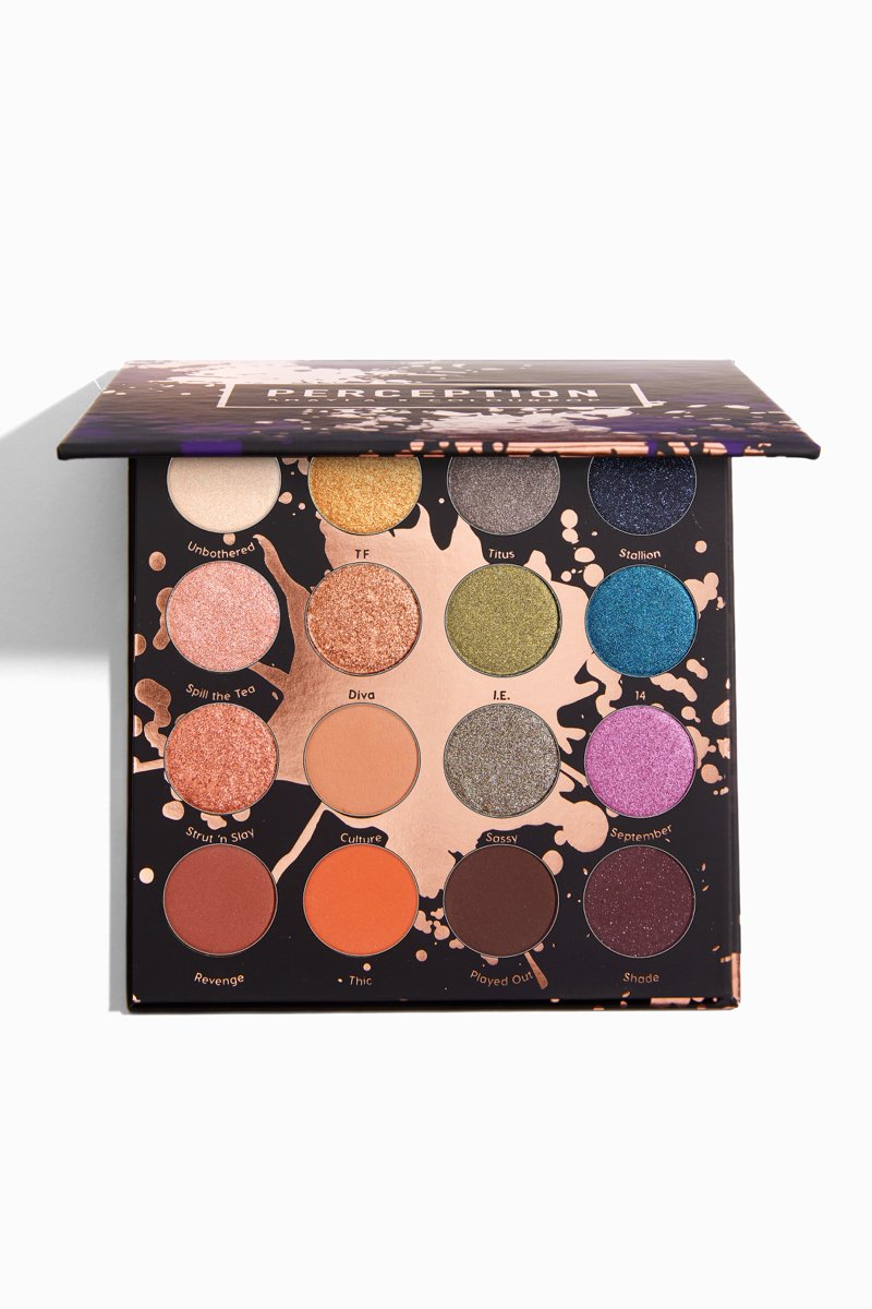 COLOURPOP PERCEPTION PRESSED POWDER EYESHADOW PALETTE PALETA 16 CIENI