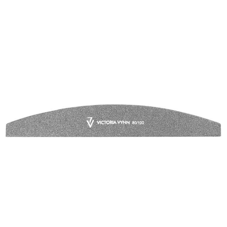 VICTORIA VYNN BLACK CRESCENT NAIL FILE PILNIK PÓŁKSIĘŻYC 80/100