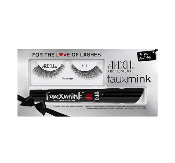 ARDELL LASHES FAUXMINK ZESTAW RZĘSY 811 + TUSZ + KLEJ