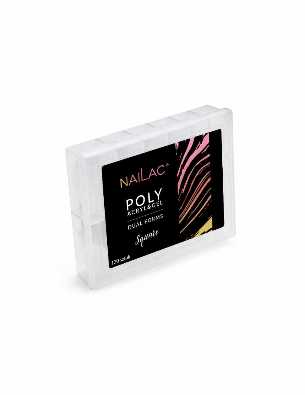 NAILAC POLY ACRYL&GEL DUAL FORMS SQUARE