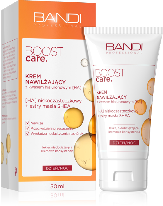 BANDI BOOST CARE KREM NAWILŻAJĄCY Z CZYSTYM KWASEM HIALURONOWYM (HA) 50ml 