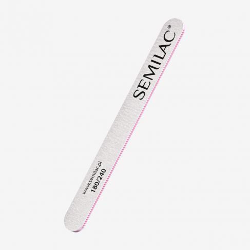 SEMILAC QUALITY NAIL FILE STRAIGHT PILNIK DO PAZNOKCI PROSTY 180/240