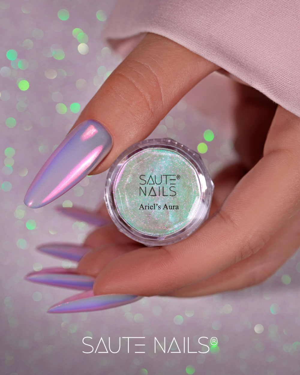 SAUTE NAILS DUST POWDER ARIEL'S AURA PYŁEK DO ZDOBIEŃ