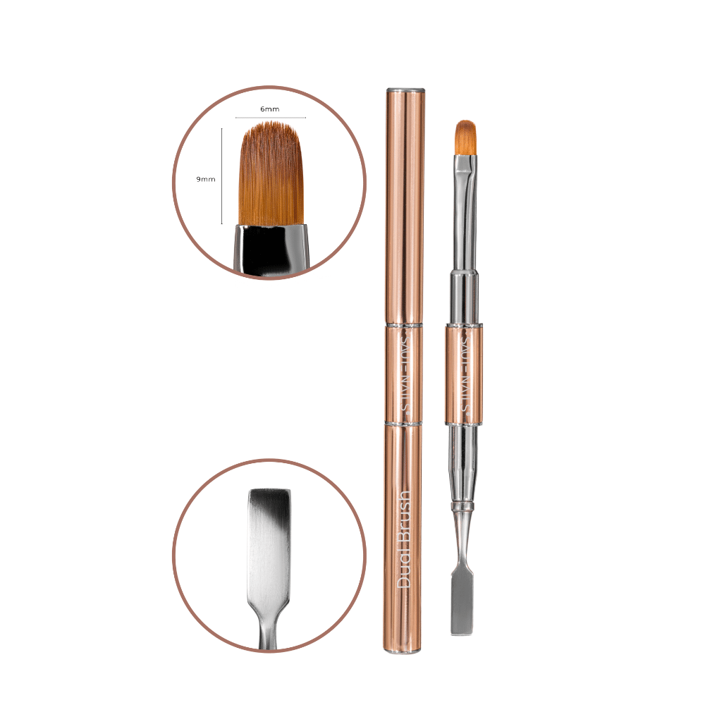 SAUTE NAILS PEDZEL DUAL BRUSH ROUND 6