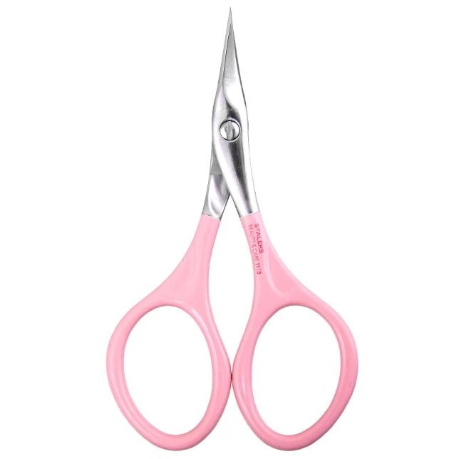 STALEKS BEAUTY&CARE 11/3 PINK CUTICLE SCISSORS (BLADE WIDTH 21 MM) NOŻYCZKI DO SKÓREK RÓŻOWE 21 MM SBC-11/3