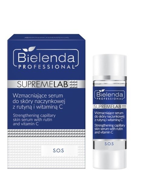 BIELENDA SUPREMELAB S.O.S. SERUM NA NACZYNKA Z RUTYNĄ I WITAMINĄ C 15ML