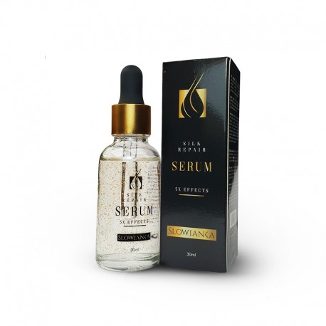 SŁOWIANKA SILK REPAIR SERUM - SERUM Z KAWAŁKAMI ZŁOTA