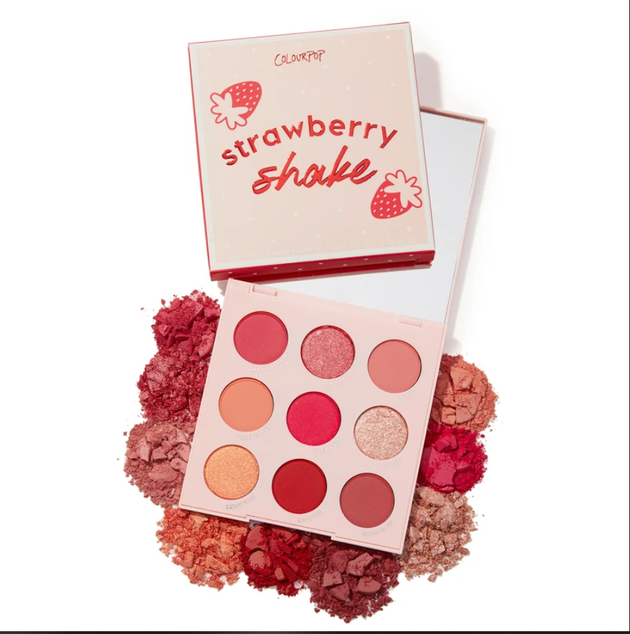 COLOURPOP STRAWBERRY SHAKE PALETA CIENI DO POWIEK