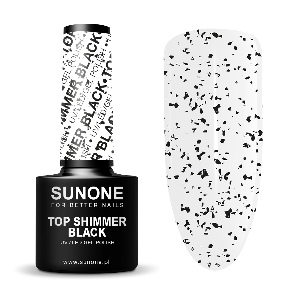 SUNONE TOP SHIMMER BLACK