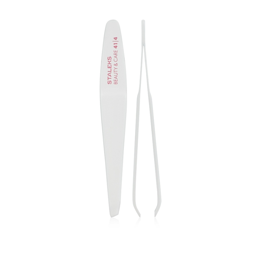 STALEKS BEAUTY & CARE 41/4 EYEBROW TWEEZERS PĘSETA DO BRWI TBC-41/4 