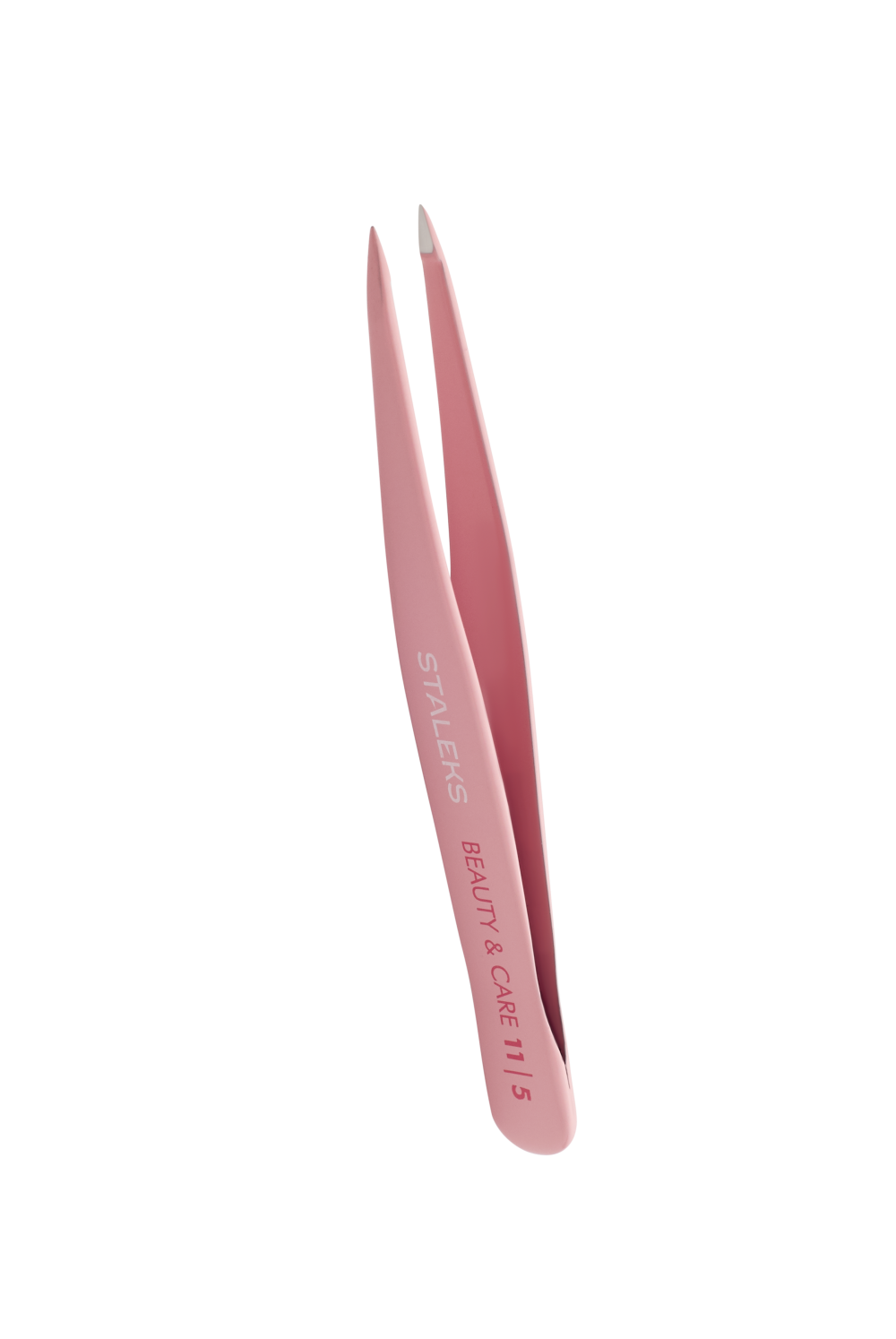 STALEKS BEAUTY & CARE EYEBROW TWEEZERS TE-11/5 PINK PĘSETA DO BRWI RÓŻOWA