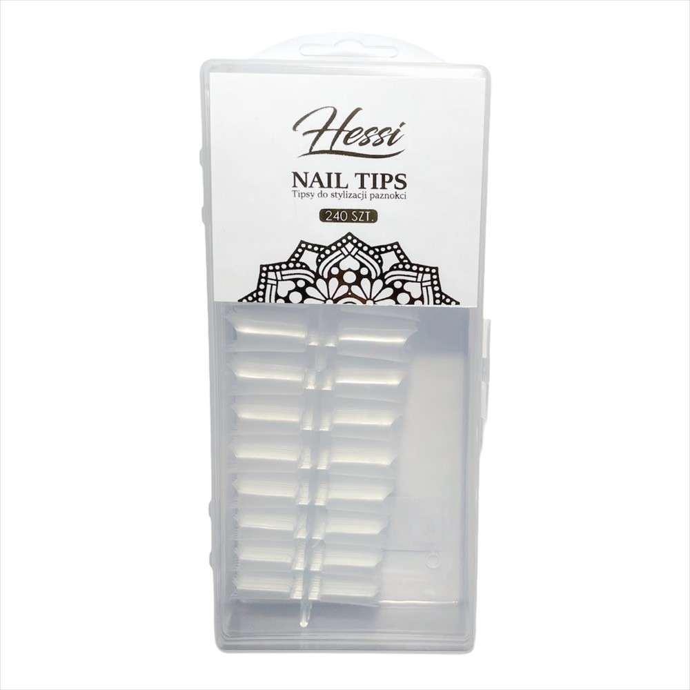 HESSI NAILS TIPSY CLEAR 240 SZT