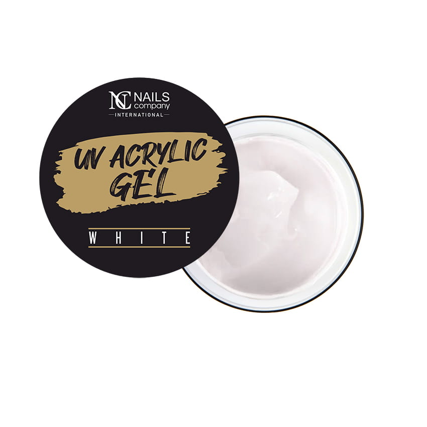 NC NAILS COMPANY UV ACRYLIC GEL WHITE ŻEL AKRYLOWY DO PAZNOKCI BIAŁY 50G