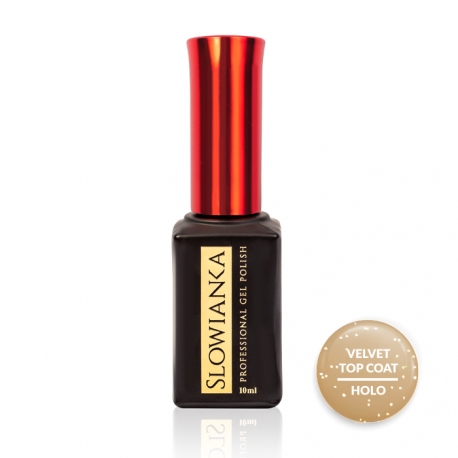 SŁOWIANKA VELVET TOP COAT HOLO TOP DO LAKIERÓW HYBRYDOWYCH 10ML