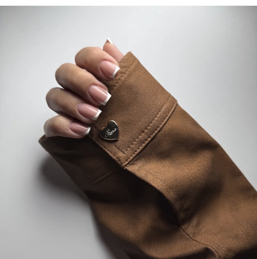 JULIA NESSA RĘKAW DO ZDJĘĆ SKÓRZANY VINTAGE BRĄZOWY