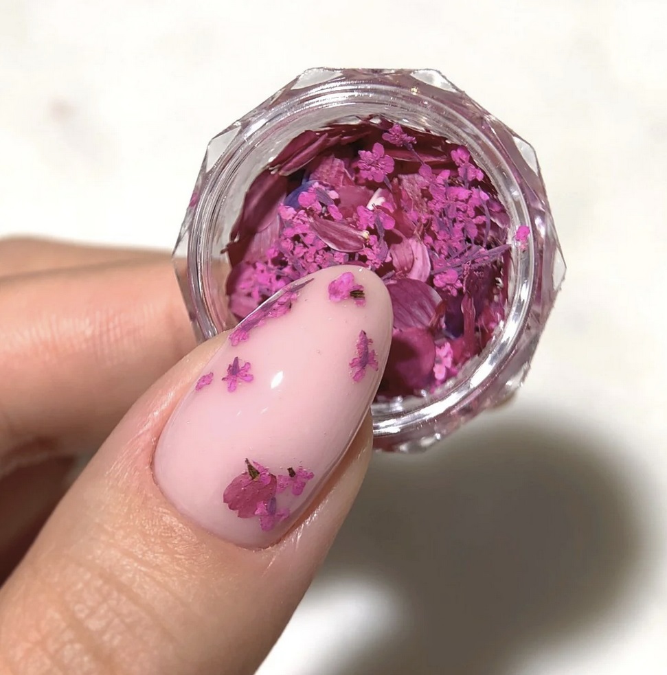 SEMILAC SUSZONE KWIATY NAIL ART