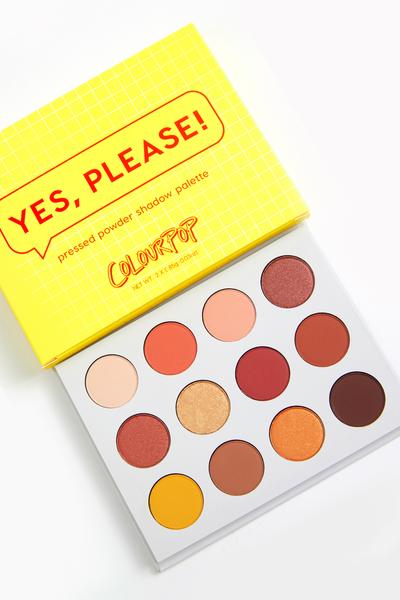 COLOURPOP PRESSED POWDER SHADOW PALETTE YES, PLEASE! PALETA CIENI DO POWIEK