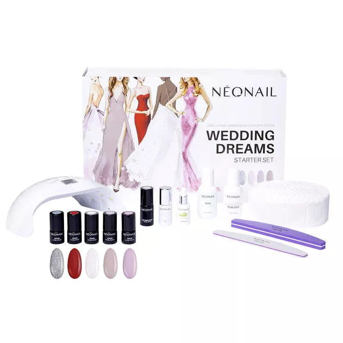 NEONAIL WEDDING DREAMS SET ZESTAW STARTOWY DO PAZNOKCI 