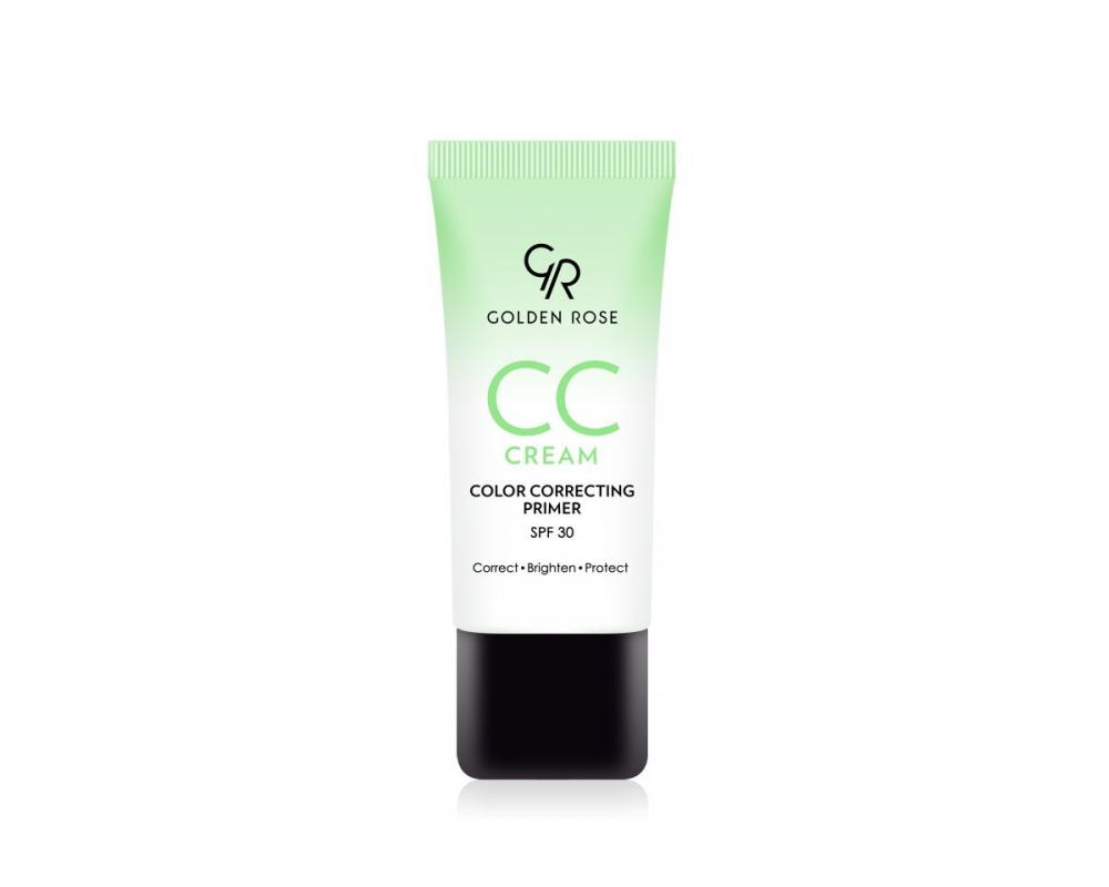 GOLDEN ROSE CREAM COLOR CORRECTING PRIMER GREEN KORYGUJĄCY KREM CC - ZIELONY