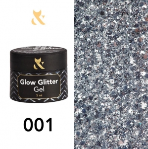 F.O.X LAKIER ŻELOWY DO ZDOBIEŃ GLOW GLITTER 5 ML