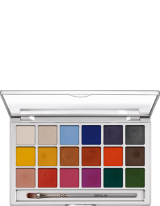 KRYOLAN SHIMMERING VISION PALETTE 18 COLORS PALETA 18 BŁYSZCZĄCYCH CIENI