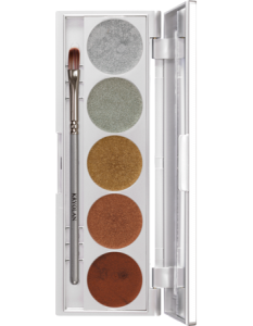 KRYOLAN METALLIQUE 5 COLORS LUXURY 1 PALETA 5 METALICZNYCH CIENI