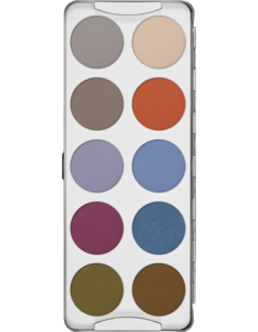 KRYOLAN EYE SHADOW PALETTE 10 COLORS FASHION PALETA 10 CIENI DO POWIEK